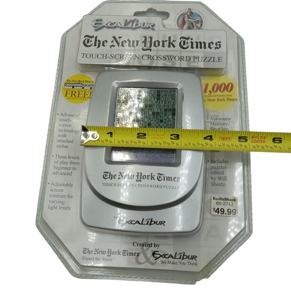 Excalibur The New York Times Touch-Screen Crossword Brain Game Never Used - Picture 7 of 8